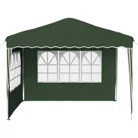 vidaXL Pop-up Partyzelt 288 x 288 x 245 cm Grün Oxford-Stoff