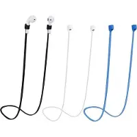 OEM Magnetische Koord für Sport-Ohrhörer - Verlustfrei - Kompatibel mit AirPods Pro/3/2/1 - Set aus 3 - Schwarz, Weiß, Blau