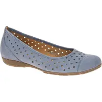 Gabor 84.169 Ballerinas - Damen Halbschuhe - Slipper blau Freizeit NEU