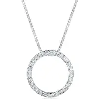Elli Halskette Kreis Geo Trend Kristalle 925 Silber Elli Silber