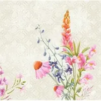 Duni Serviet Dunisoft Airlaid 40x40 cm Floret,60 stk/pk