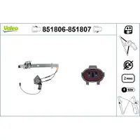 Valeo 851806 Elektrischer Fensterheber Vorne Links für KIA RIO Kombi (DC) RIO Stufenheck (DC)