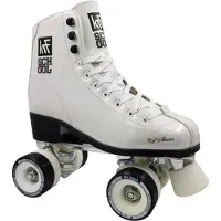 KRF School Aluminium Leather Velcro Rollschuhe