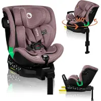 Lionelo Harmony i-Size Kindersitz, Pink Mauve Bamboo