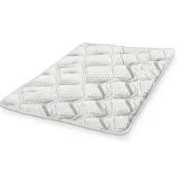 11.11 SRLS The White Stone Topper 200x200 cm Atmungsaktiv Höhe 5 cm | Ergonomischer Matratzen-Topper | Weiche Wattefüllung | Allergikergeeigneter, Milbenresistenter Bezug
