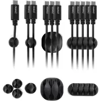 Desire2 My Space, Cable clip, Desk, Black