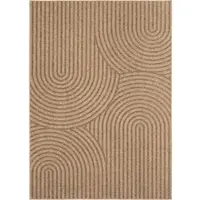 KADIMA DESIGN Outdoor Teppich Jute-Optik Wetterfest Waschbar Strapazierfähig | Beige 160x230 cm Balkon Terrasse Fußbodenheizung | ARLBERG –