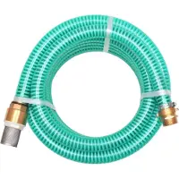Syfax Saugschlauch mit Messing-Anschlüssen 3 m 25 mm Grün