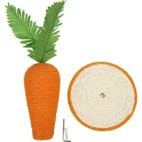 Gistuch Kratzbaum für Katzen, Karotte, Sisal, vertikales Klettergerüst für das Katzentraining im Innenbereich