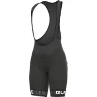 ALÉ Kurze Fahrradhose mit Trägern - TRAGUARDO LADY - Schwarz/Weiß XL