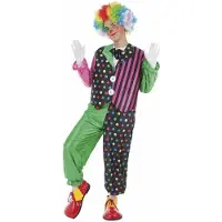 Creaciones Llopis Gestreiftes Clownkostüm