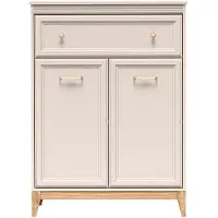 Masseno Kommode CUNEO 92 cm Sideboard mit 1 Schubladen und 2 Türen für Wohnzimmer Schlafzimmer Modern 92x35x100 cm Kaschmir