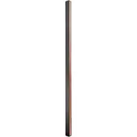 Markenlos 2 Stück Flache Möbelgriffe schwarz selbstklebend 40 x 1,2 x 1,4 cm für Schiebetüren und Duschen