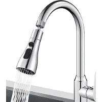 Famanu Küchenarmatur mit drehbarer Halterung - 360° flexible Verlängerung, 3 Wasserabgabemodi