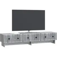 vidaXL TV-Schränk Graues Sonoma 147 x 34,5 x 30 cm Holzwerkstoff