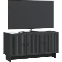 vidaXL TV-Schränk Schwarz 99 x 34,5 x 50 cm Holzwerkstoff