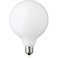 Design By Us LED-Leuchtmittel Globe, E27, Ø 12,5 cm, matt, 5 W, 2.200 K , E27 5 W LED, dimmbar, Glas