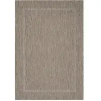 KADIMA DESIGN In- & Outdoor-Teppich Einfarbig Pflegeleicht Waschbar Strapazierfähig | Braun 120x170 cm Balkon Terrasse Küche Saugroboter | ALSTER –