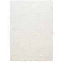 KADIMA DESIGN Teppich Wohnzimmer Hochflor Einfarbig Weich Flauschig Waschbar Strapazierfähig Schlafzimmer Creme 240x340 cm – RHEIN von