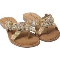 Lazamani Pantoletten Unisex Multi Leder