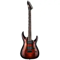 ESP Guitars ESP LTD MH-200QM HT Dark Brown Sunburst