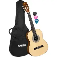 Cascha Student Series Classical Guitar 3/4 (incl. padded bag, 3 picks)