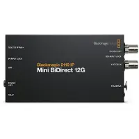 Blackmagic Design CONVNVIPF/IP/12G, Aktiver Videokonverter, Schwarz, Windows 10, Windows 11, 720p, 1080i, 1080p, 2560p, NTSC, PAL, 4:2:2
