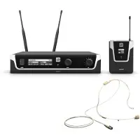 LD Systems U508 BPHH Funksystem mit Bodypack und Headset Beige