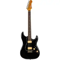 JET Guitars JET JS-400 HH Thermisch behandeltes Ahorn schwarz