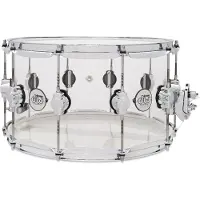 DW Drums DW Design Series 14" x 8" nahtlose Acryl Snare Drum klar