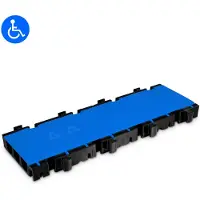 Defender 3 2D BLU MID SECTION - Modulsystem 3 Kanäle Blau Mittelteil rollstuhlgerecht