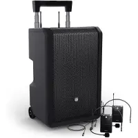 LD Systems ANNY 10 BPH 2 B8 - 10" Mobiler Bluetooth PA-Lautsprecher mit Akku, Mixer