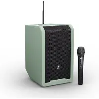 LD Systems ANNY 8 HHD B8 G - Tragbarer Bluetooth PA-Lautsprecher mit Akku, Mixer und 1x Funkmikrofon, Urban