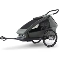 Croozer Kid Ellma 2in1 Kinderfahrradanhänger inkl. Babysitz - Farbe: Moos Green /Graphite Blue