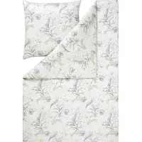 Estella Mako Jersey Bettwäsche 135x200 Susanne mint Blütenzweige Blätter 6534-520