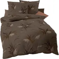 Kaeppel Interlock Jersey Bettwäsche Swing mocca 155x220 cm + 80x80 cm