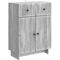 vidaXL Sideboard Sonoma-Grau 66 x 34,5 x 90 cm Holzwerkstoff