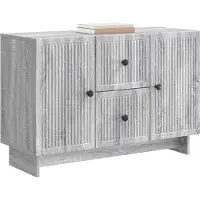 vidaXL Sideboard Graues Sonoma 89 x 34,5 x 60 cm Holzwerkstoff