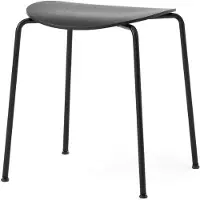 &tradition - Pavilion AV36 Barhocker, H 46 cm, Eiche schwarz (Kunststoffgleiter)
