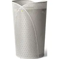 Gejst Oya Wäschekorb, hellgrau, Höhe 69cm, 75 Liter, Stahl - , Oya, Grau, für Wohnzimmer, Metall, Design