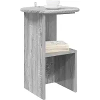 vidaXL Beistelltisch Sonoma-Grau Ø 39,5 x 55 cm Holzwerkstoff