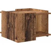 vidaXL Couchtisch Altholz 50,5 x 50 x 33 cm Holzwerkstoff