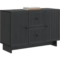 vidaXL Sideboard Schwarz 89 x 34,5 x 60 cm Holzwerkstoff