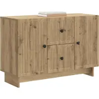 vidaXL Sideboard Artisan-Eiche 89 x 34,5 x 60 cm Holzwerkstoff