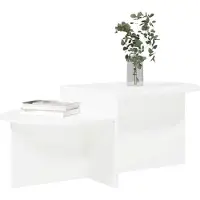vidaXL Couchtisch Weiß 100 x 50 x 40 cm Holzwerkstoff