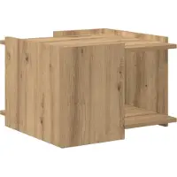 vidaXL Couchtisch Artisan-Eiche 50,5 x 50 x 33 cm Holzwerkstoff