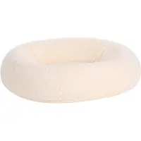 Flamingo Hundebett Felpa oval weiß, Maße: 88 x 75 x 20 cm