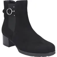 Gabor Stiefelette 501.17, Rauleder, Schwarz, Damen