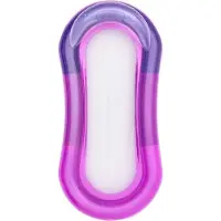 Famanu Luftmatratze 160 x 84 cm - Badmatratze mit Mesh-Einsatz und abnehmbarem Kopfteil, rosa