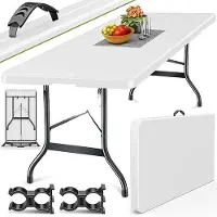 Famanu Campingtisch 140 x 80 cm - Faltbar, leicht und wetterfest